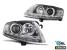 Set de faruri tuning cu lumini DRL reale potrivite pentru Audi A6 C6 04.2004-2008 sedan/combinate, stânga și dreapta