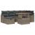 Set de canapele pentru grădină 7 pcs Gri poliratan GartenMobel Dekor