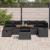Set de canapele pentru grădină 8 pcs Negru Rattan poli GartenMobel Dekor