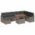 Set de canapele pentru grădină cu pernă 9 pcs Gri poliratan GartenMobel Dekor