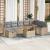 Set de canapele pentru grădină 9 pcs Bej poliratan GartenMobel Dekor