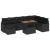 Set de canapele pentru grădină cu pernă 9 pcs Negru poliratan GartenMobel Dekor