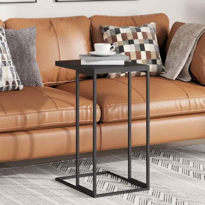 Masă laterală, negru, 40x30x59 cm, lemn compozit GartenMobel Dekor