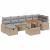 Set de canapele pentru grădină 8 pcs Bej poliratan GartenMobel Dekor