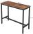 VASAGLE Masa de bar inalta, cadru metalic, design industrial, 100x40x90cm, maro rustic