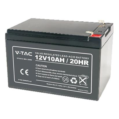 Acumulator gel plumb V-TAC 12V 10Ah compact, terminale T2