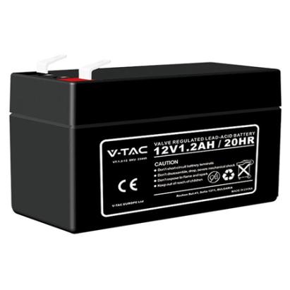 Acumulator gel plumb, V-tac, 12V, 1.2ah 97x43x57mm, SKU-23449
