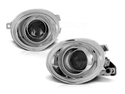 Kit de proiectoare cu lentilă tip M technik/M3/M5 potrivit pentru BMW Seria 3 E46 1998-2005 sedan/coupe/wagon/BMW Seria 5 E39 1995-2003 sedan/wagon crom, stânga + dreapta