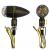 Indicator LED Micro pentru motocicletă Bullet Custom Mini Negru cu E-Mark