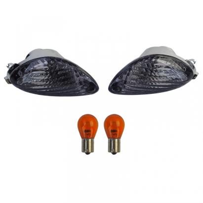 Semnale de întoarcere spate fumurii pentru motocicletă, potrivite pentru Suzuki Hayabusa 1300 GSX-R 2008-2017