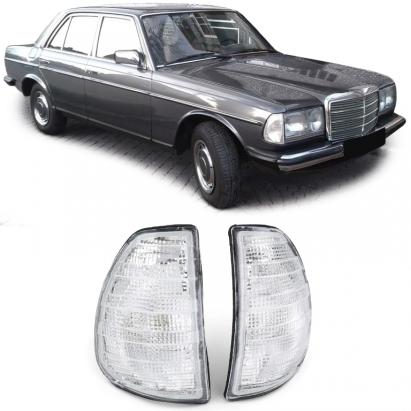 Set de semnalizatoare albe stânga dreapta, potrivit pentru Mercedes W123 C123 S123 76-85