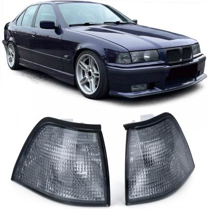 Indicator Fum Negru potrivit pentru BMW Seria 3 E36 Sedan Touring Compact 90-99