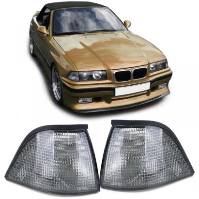Indicator Fum Negru Pairs potrivit pentru BMW Seria 3 E36 Coupe Cabriolet 91-99