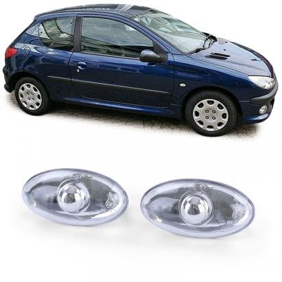 Indicator lateral din sticlă clară cu crom, potrivit pentru Peugeot 107 206 SW CC 307 407 607 și Toyota Aygo