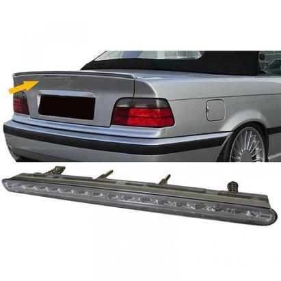 Al treilea stop LED cu sticlă clară și crom se potrivește pentru BMW Seria 3 E36 Cabriolet 1996-1999