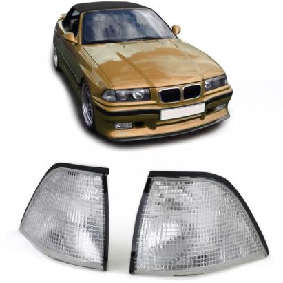 Set de semnalizatoare albe potrivit pentru BMW Seria 3 E36 Coupe Cabrio 1990-1999