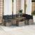 Set de canapele pentru grădină 9 pcs Gri poliratan GartenMobel Dekor