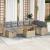 Set de canapele pentru grădină 9 pcs Bej poliratan GartenMobel Dekor