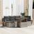 Set de canapele pentru grădină 7 pcs Gri poliratan GartenMobel Dekor