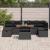Set de canapele pentru grădină 8 pcs Negru poliratan GartenMobel Dekor