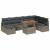Set de canapele pentru grădină 9 pcs Gri poliratan GartenMobel Dekor