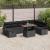 Set de canapele pentru grădină 9 pcs Negru poliratan GartenMobel Dekor