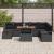 Set de canapele pentru grădină 9 pcs Negru poliratan GartenMobel Dekor