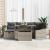 Set de canapele pentru grădină 7 pcs Gri poliratan GartenMobel Dekor