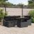 Set de canapele pentru grădină 7 pcs Negru poliratan GartenMobel Dekor