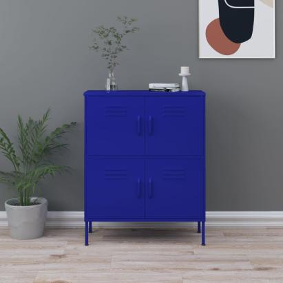 Dulap de depozitare, bleumarin, 80x35x101,5 cm, oțel GartenMobel Dekor