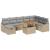 Set de canapele pentru grădină 9 pcs Bej poliratan GartenMobel Dekor
