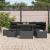 Set de canapele pentru grădină 7 pcs Negru poliratan GartenMobel Dekor