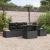Set de canapele pentru grădină 6 pcs Negru poliratan GartenMobel Dekor