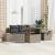 Set de canapele pentru grădină 6 pcs Gri poliratan GartenMobel Dekor