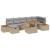 Set de canapele pentru grădină 8 pcs Bej poliratan GartenMobel Dekor