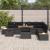 Set de canapele pentru grădină cu pernă 9 pcs Negru poliratan GartenMobel Dekor