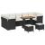Set de canapele pentru grădină 10 pcs Negru poliratan GartenMobel Dekor