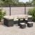 Set de canapele pentru grădină 10 pcs Negru poliratan GartenMobel Dekor