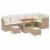 Set de canapele pentru grădină 9 pcs Bej poliratan GartenMobel Dekor