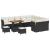 Set de canapele pentru grădină 12 pcs Negru poliratan GartenMobel Dekor