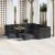 Set de canapele pentru grădină 13 pcs Negru poliratan GartenMobel Dekor
