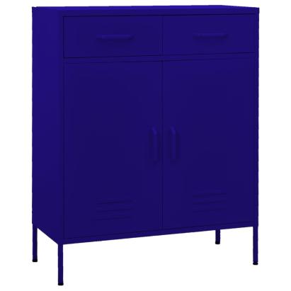 Dulap de depozitare, bleumarin, 80x35x101,5 cm, oțel GartenMobel Dekor