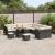 Set de canapele pentru grădină 13 pcs Negru poliratan GartenMobel Dekor