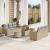 Set de canapele pentru grădină 9 pcs Bej poliratan GartenMobel Dekor