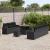 Set de canapele pentru grădină 10 pcs Negru poliratan GartenMobel Dekor