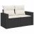 Set de canapele pentru grădină 8 pcs Negru poliratan GartenMobel Dekor