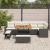 Set de canapele pentru grădină 9 pcs Negru poliratan GartenMobel Dekor