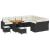 Set de canapele pentru grădină 12 pcs Negru poliratan GartenMobel Dekor