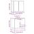 Set mobilier de baie, 2 piese, stejar fumuriu, lemn prelucrat GartenMobel Dekor