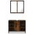 Set mobilier de baie, 2 piese, stejar fumuriu, lemn prelucrat GartenMobel Dekor